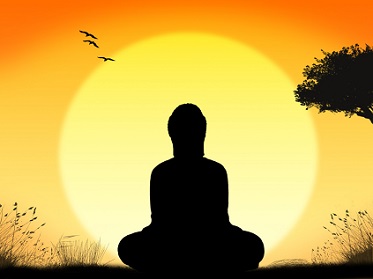 meditation lotus position - enlightened buddha